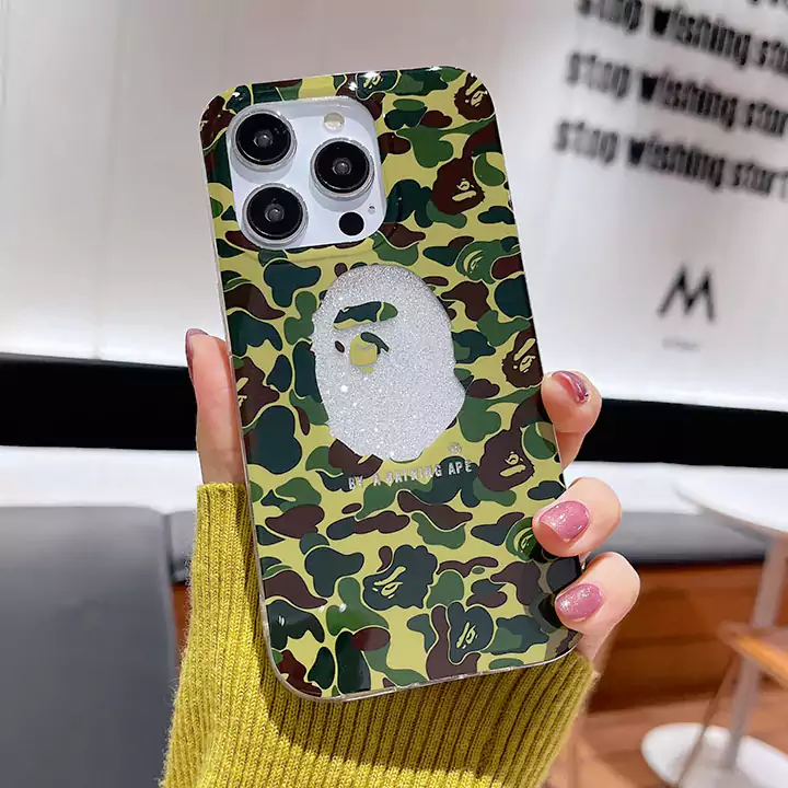 ア・ベイシング・エイプ bape アイホン 15プラス ケース 