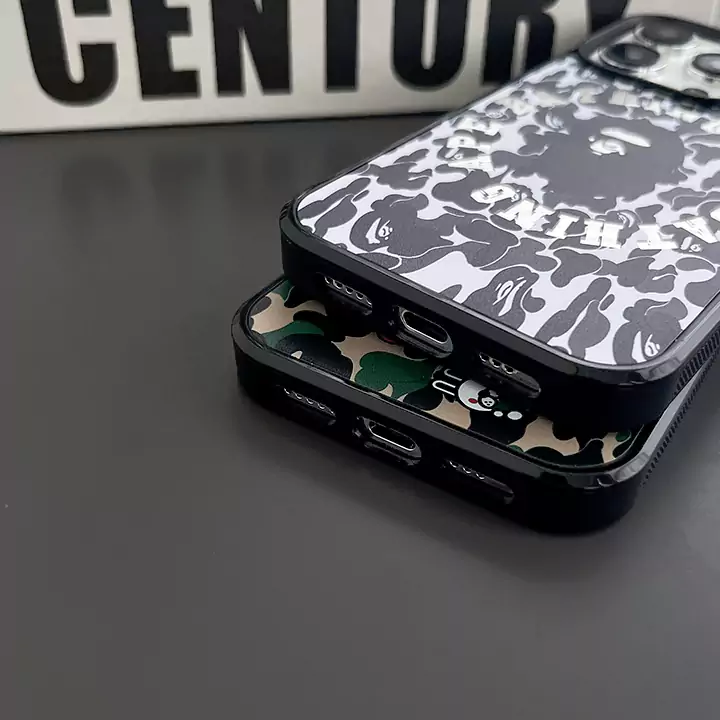 bape スマホケース iphone 15プロ 